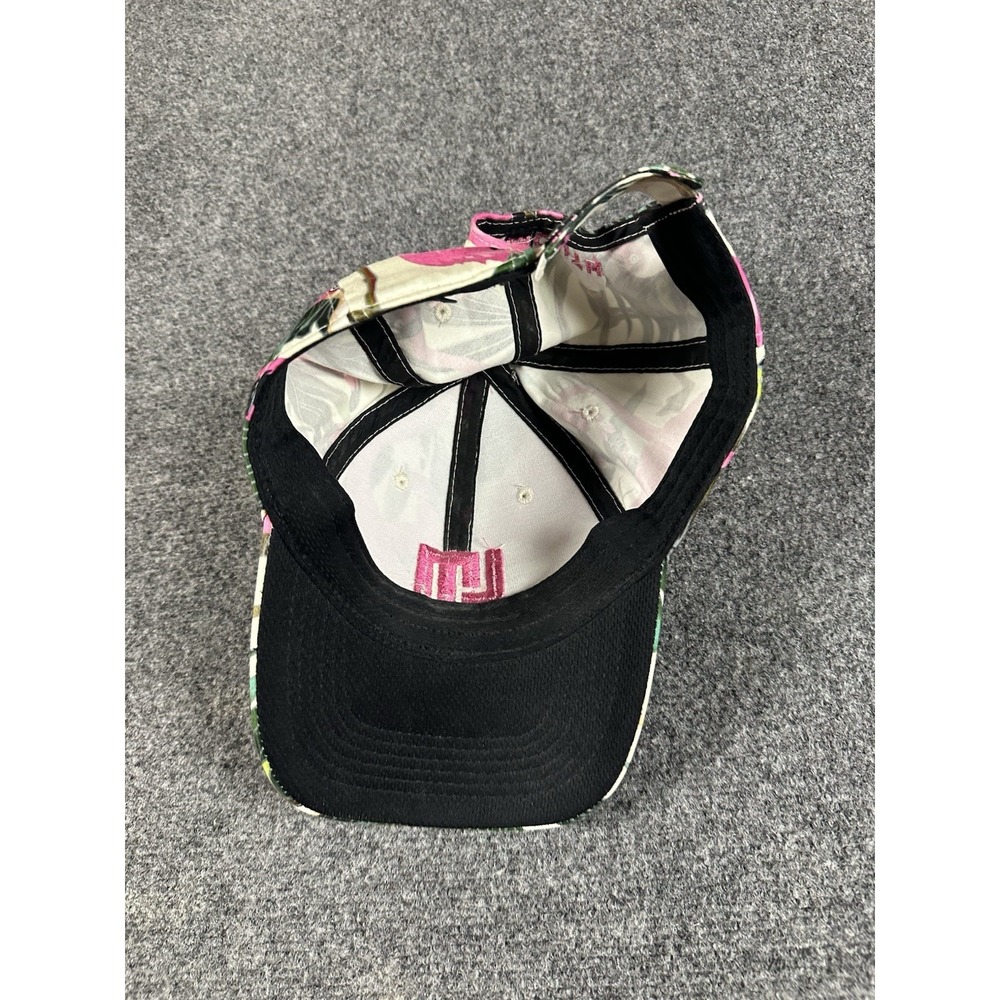 Loudmouth Floral Flamingo Baseball Cap Hat Adj Green Pink Tropical Men's Women's - Picture 4 of 6